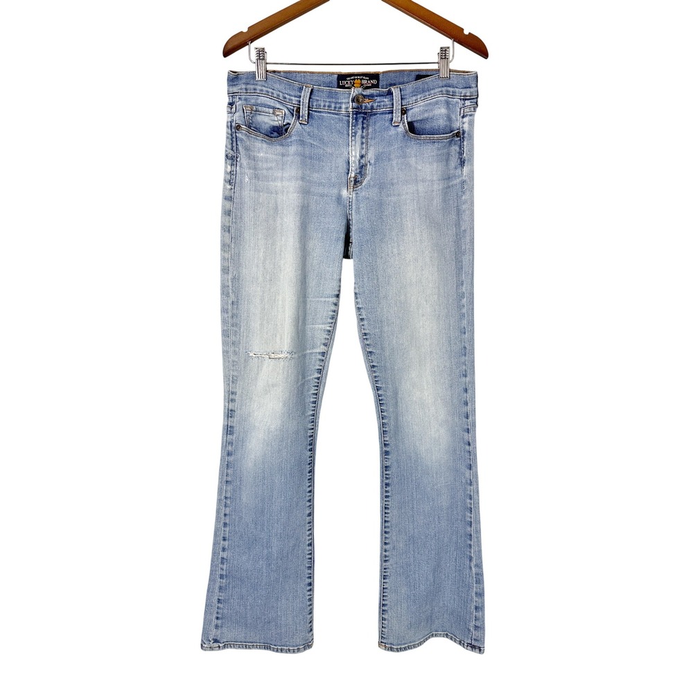 Y2K LONG Lucky Brand Light Wash Sofia Bootcut Jeans Womens Size 14/32 Long